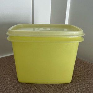 Vintage Tupperware Shelf Saver Yellow